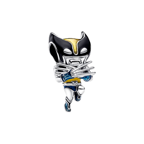 Charm Pandora Lobezno de Marvel en Plata de Primera Ley