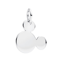 Cargar imagen en el visor de la galería, Charm Pandora Colgante Grabable Mickey Mouse de Disney en Plata de Primera Ley