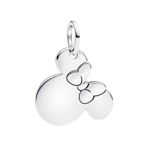 Charm Pandora Colgante Grabable Minnie Mouse de Disney en Plata de Primera Ley