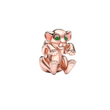 Charm Pandora Nala de El Rey León de Disney con Baño de Oro Rosa