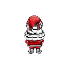Cargar imagen en el visor de la galería, Charm Pandora Papá Noel Feliz Plata de Ley 925 Esmalte Rojo