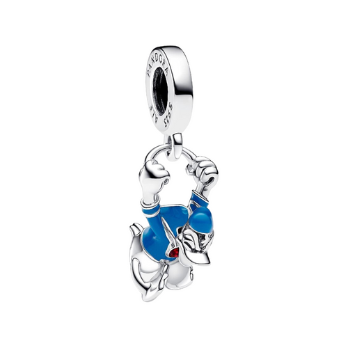 Charm Colgante Pandora Pato Donald de Disney en Plata de Primera Ley