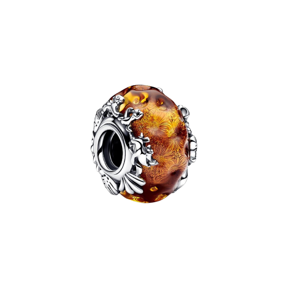 Charm Pandora El Rey León de Disney con Cristal de Murano y Plata de Primera Ley