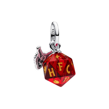 Cargar imagen en el visor de la galería, Charm Colgante Pandora Stranger Things Club del Fuego Infernal Dado D20 Plata de Ley 925