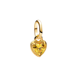 Charm Mini Colgante Pandora Corazón con Recubrimiento en Oro de 14k